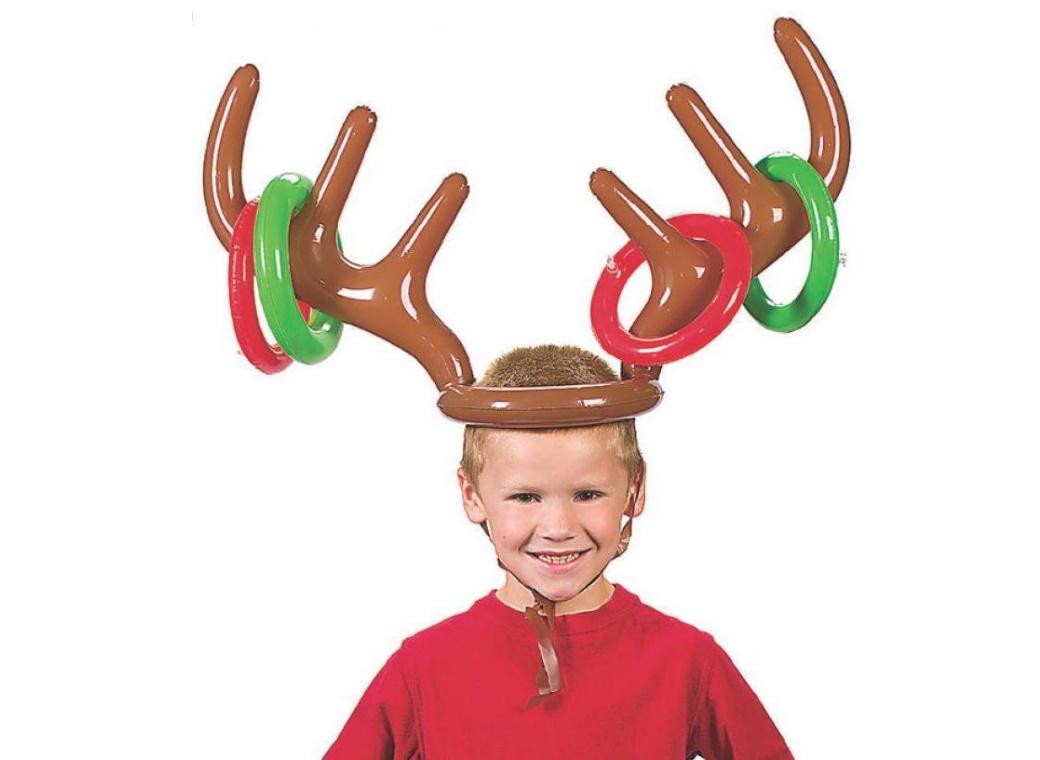 Inflatable Reindeer Antler Ring Toss Game