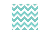 Robin's Egg Chevron Beverage Napkins 16pk