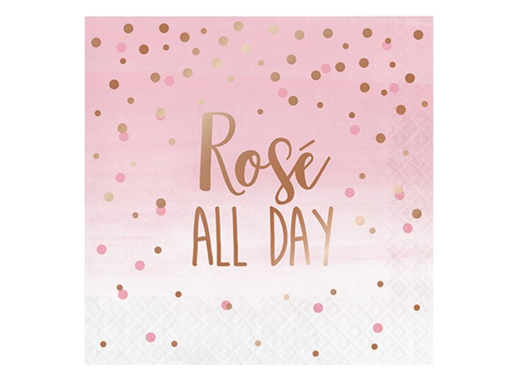 Rosé All Day Lunch Napkins 16pk