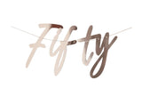 Rose Gold Banner - Fifty