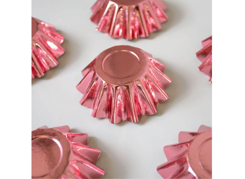 Rose Gold Bloom Cupcake Cups 24pk