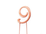 Rose Gold Cake Topper - Number 9