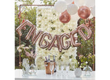 Rose Gold Engaged Balloon Bunting