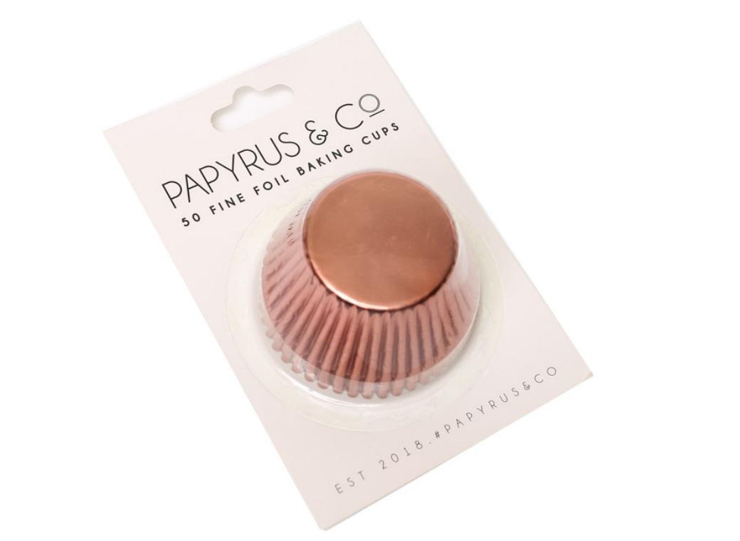 Rose Gold Foil Cupcake Cases 50pk