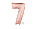 66cm Rose Gold Number Balloon - 7