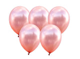 Rose Gold Metallic Balloons - 25pk