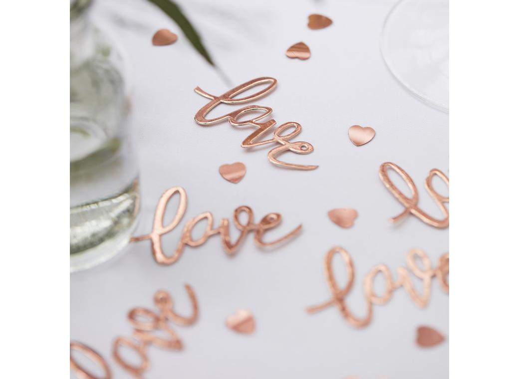 Rose Gold Love Confetti