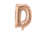 Mini Rose Gold Foil Balloon - Letter D