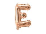 Mini Rose Gold Foil Balloon - Letter E