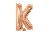 Mini Rose Gold Foil Balloon - Letter K