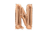 Mini Rose Gold Foil Balloon - Letter N