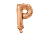 Mini Rose Gold Foil Balloon - Letter P