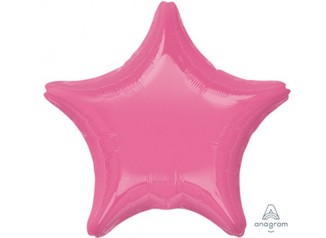 Star Shaped Foil Balloon - Rose