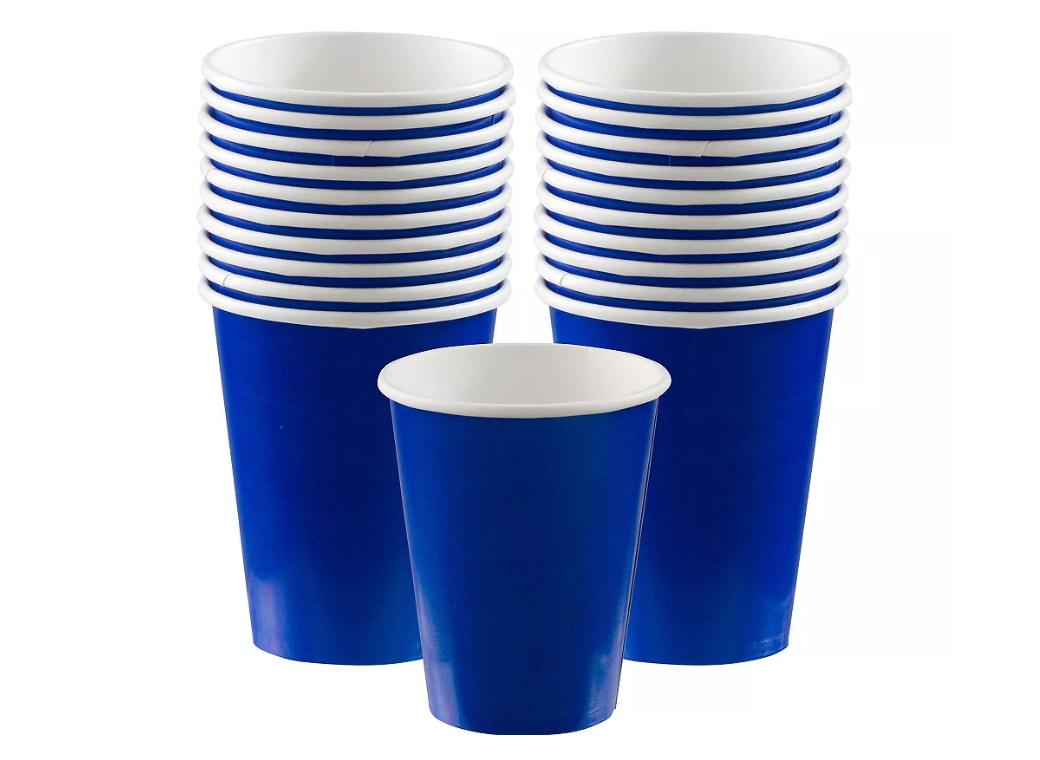 Paper Cups 20pk - Royal Blue