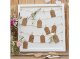 Rustic Country Peg & String Frame Guest Book Alternative