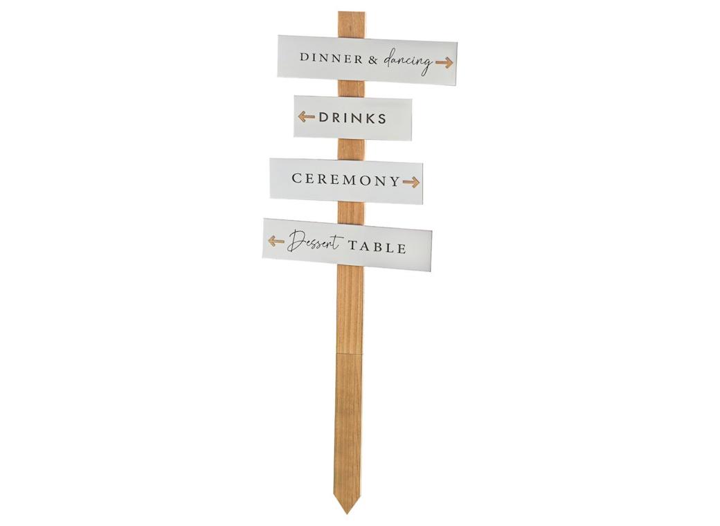 Rustic Romance Wedding Signpost