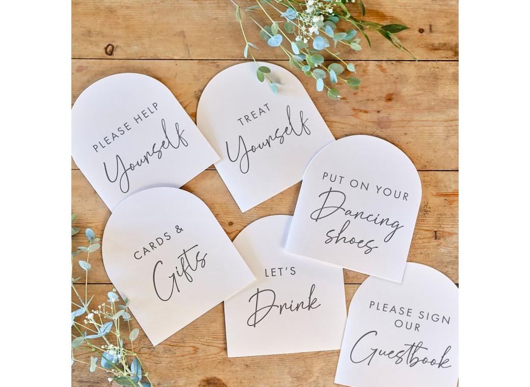 Rustic Romance Wedding Signs