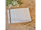 Rustic Romance Wooden Wedding Guest Book