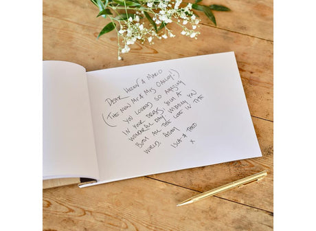 Rustic Romance Wooden Wedding Guest Book