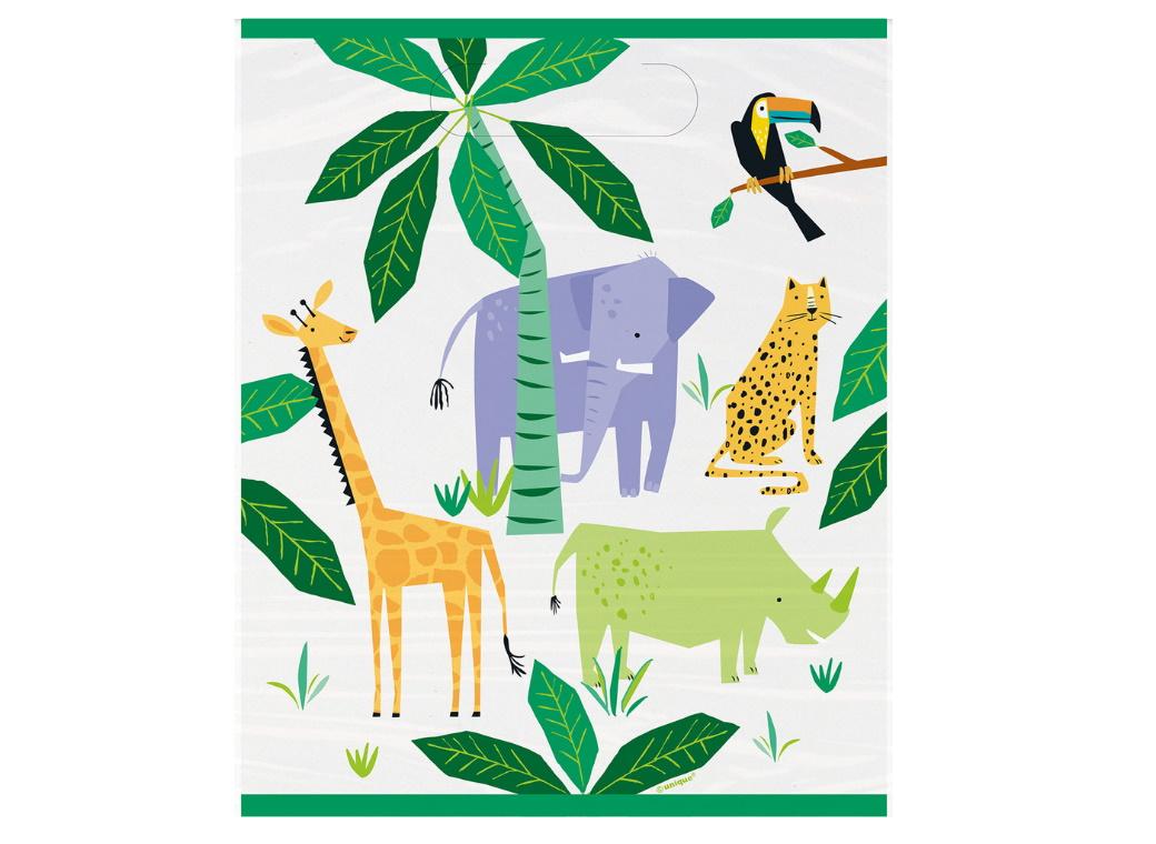 Animal Safari Loot Bags 8pk