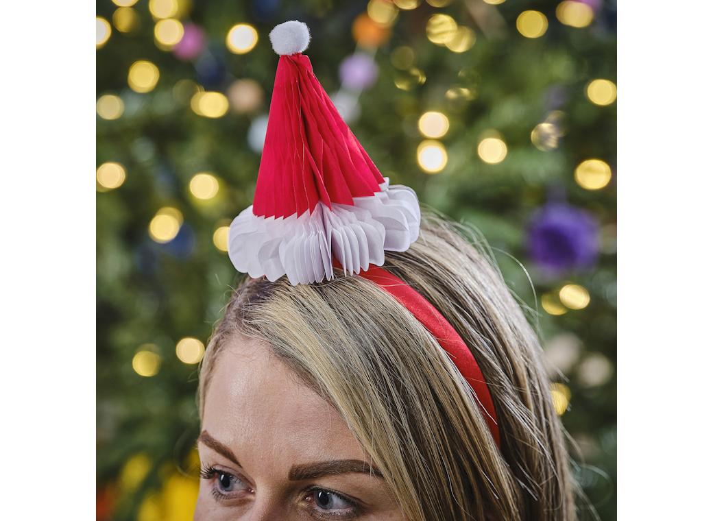 Santa Hat Christmas Headbands 2pk