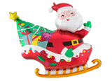 Santas Sleigh SuperShape Foil Balloon