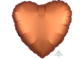 Heart Shaped Foil Balloon - Satin Luxe Amber