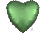 Heart Shaped Foil Balloon - Satin Luxe Emerald