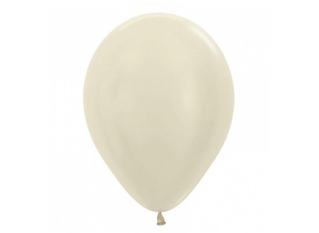 Satin Pearl Ivory Balloon - Single