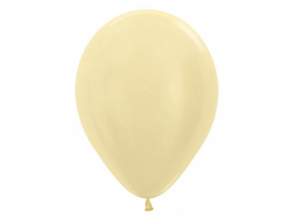 Satin Pearl Yellow Balloon - Single