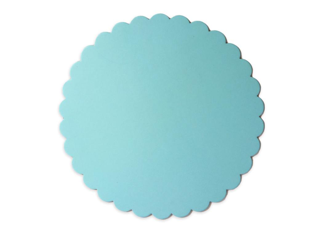 Scalloped 10" Cake Board - Pastel Blue