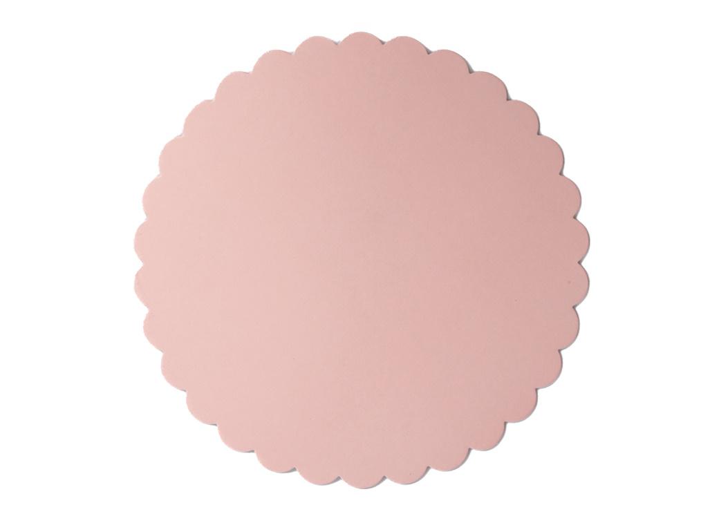 Scalloped 10" Cake Board - Pastel Pink