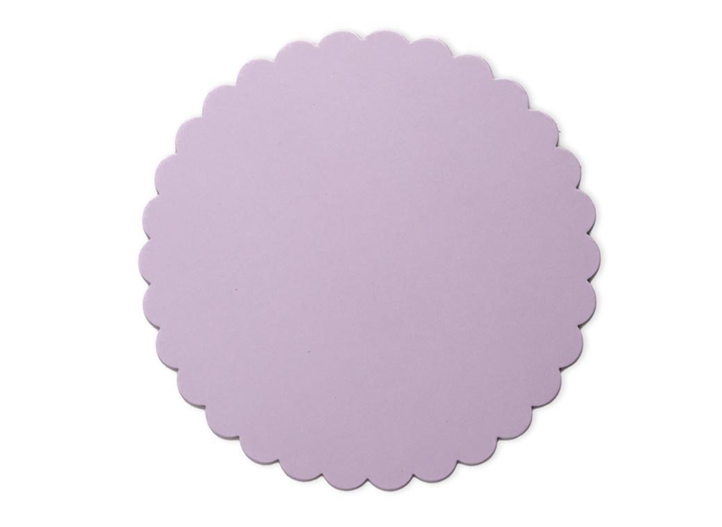 Scalloped 10" Cake Board - Pastel Lilac