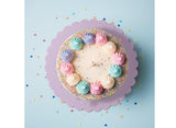 Scalloped 10" Cake Board - Pastel Lilac