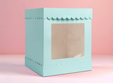 Scalloped 10" Cake Box - Pastel Blue