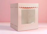 Scalloped 10" Cake Box - Pastel Pink