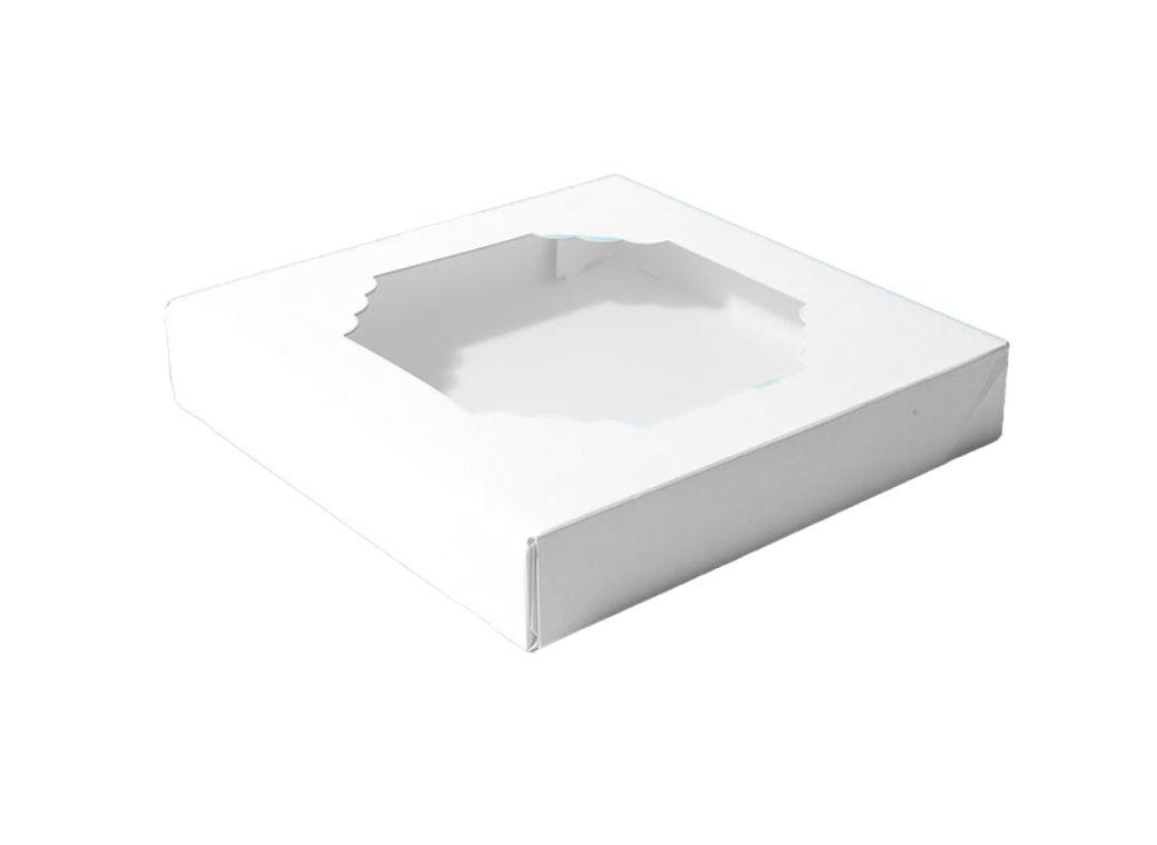 Scalloped Medium Treat Box 5pk - White