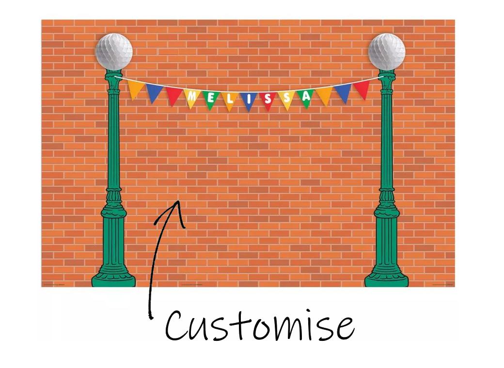 Sesame Street Customisable Party Backdrop Kit