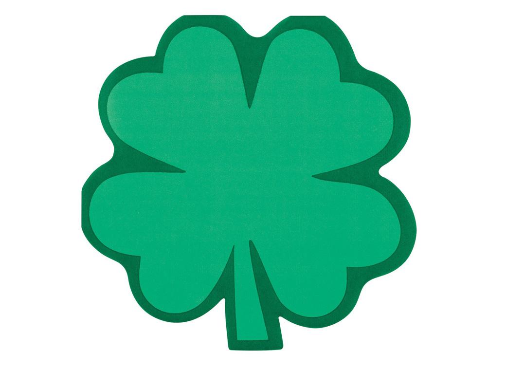 Charming Shamrock Shaped Lunch Napkins 16pk