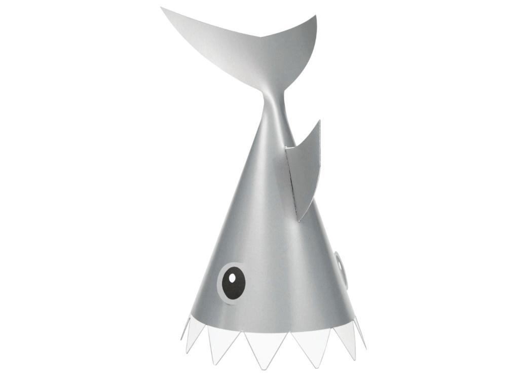 Shark Shaped Party Hats 8pk