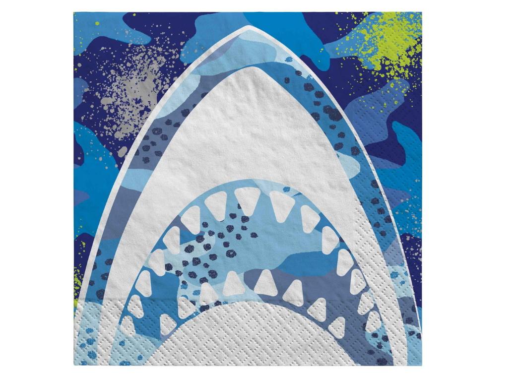 Shark Party Lunch Napkins 16pk