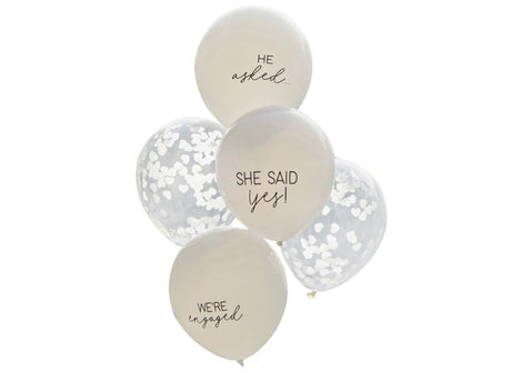 She Said Yes Engagement Balloon Bundle 5pk