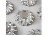 Silver Bloom Cupcake Cups 24pk