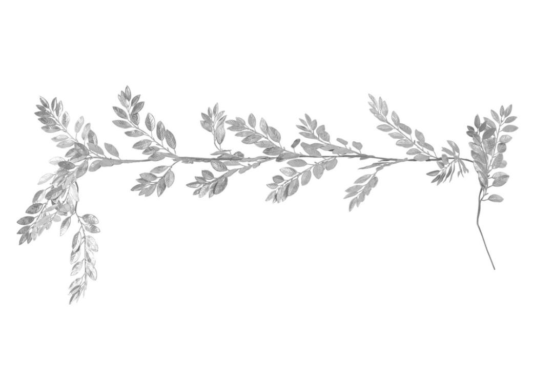 Silver Christmas Foliage Garland