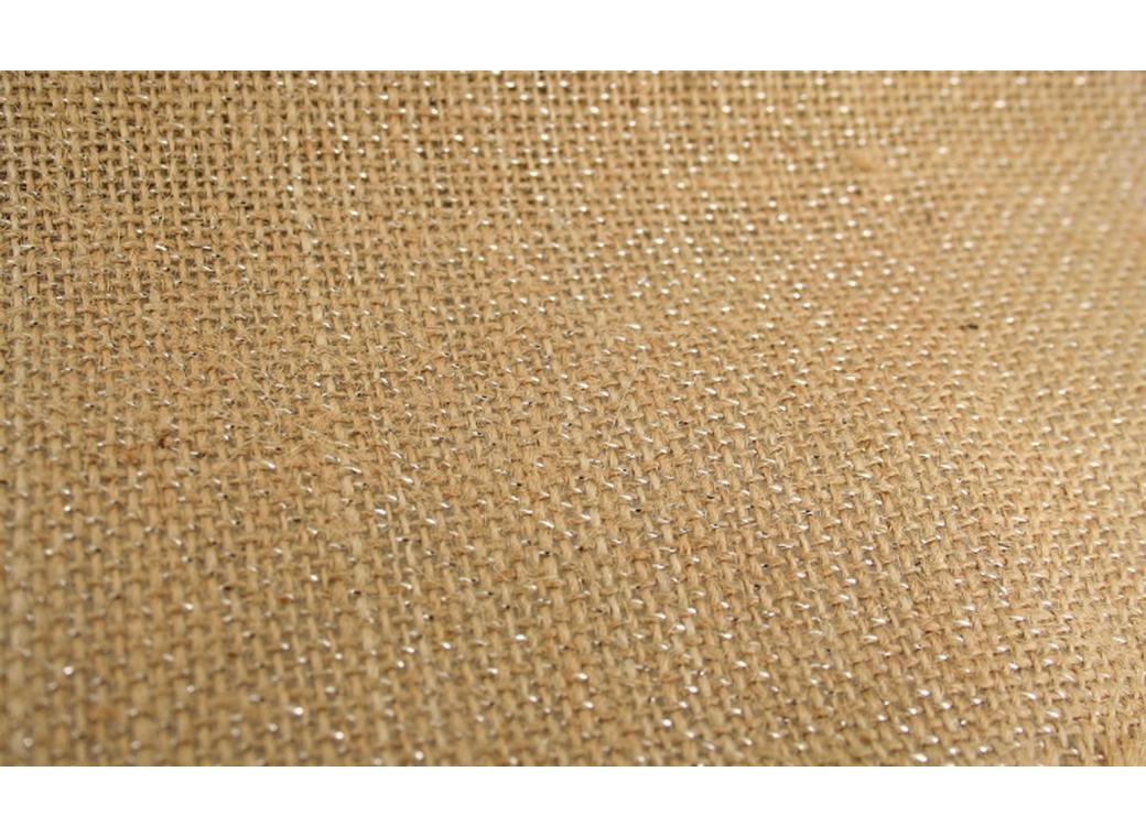 Natural/Silver Burlap Roll 30cm x 4.5m