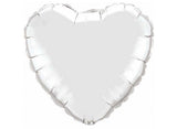 Heart Shaped Foil Balloon - Silver