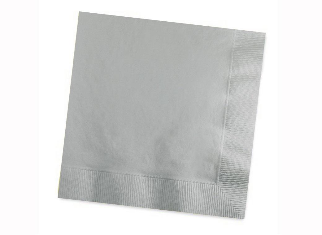 Silver Lunch Napkins 40pk