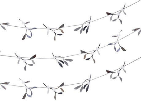 Silver Mistletoe Garland