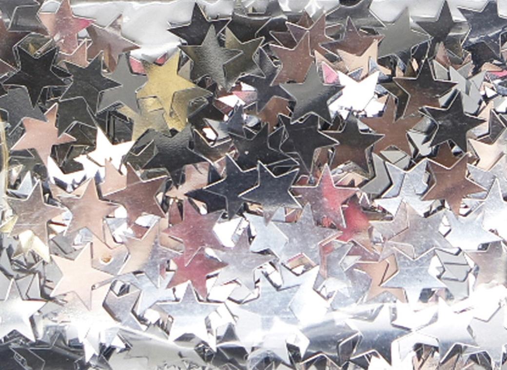 Silver Stars Confetti