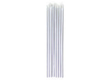 Silver Taper Candles 10pk